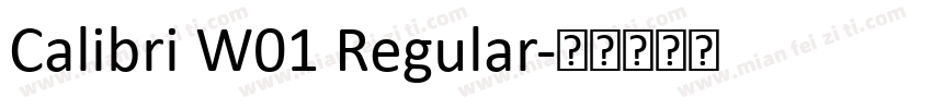 Calibri W01 Regular字体转换